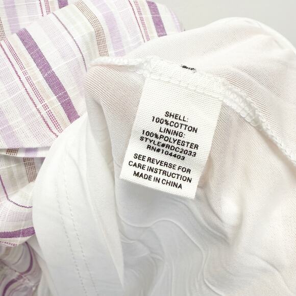 August Sky Women's L Purple Floral Embroidered Flutter Sleeves Mini Dress Size S - Picture 5 of 6